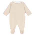 Beige & Ivory Logo Babygrow Gift Set , 3, hi-res