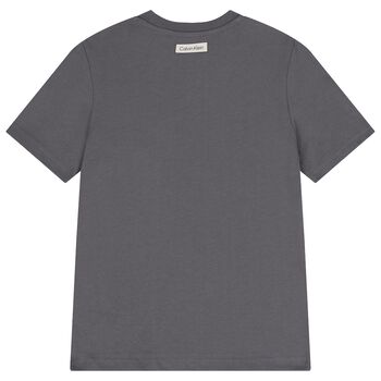Boys Grey Logo T-Shirt
