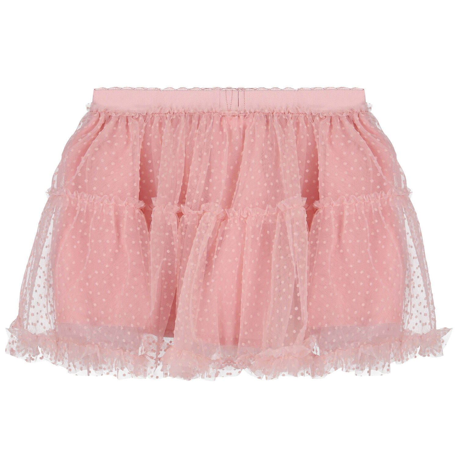 Younger Girls Pink Tulle Skirt, 1, hi-res