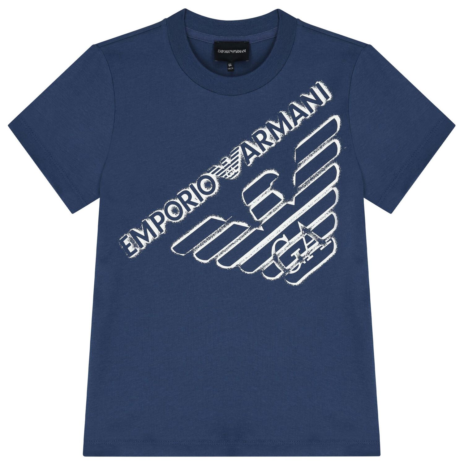Boys White & Navy Blue Logo T-Shirts ( 3-Pack ), 1, hi-res image number null
