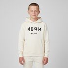 Ivory Logo Hooded Top, 1, hi-res