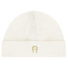 Ivory & Gold Logo Babygrow Gift Set, 1, hi-res