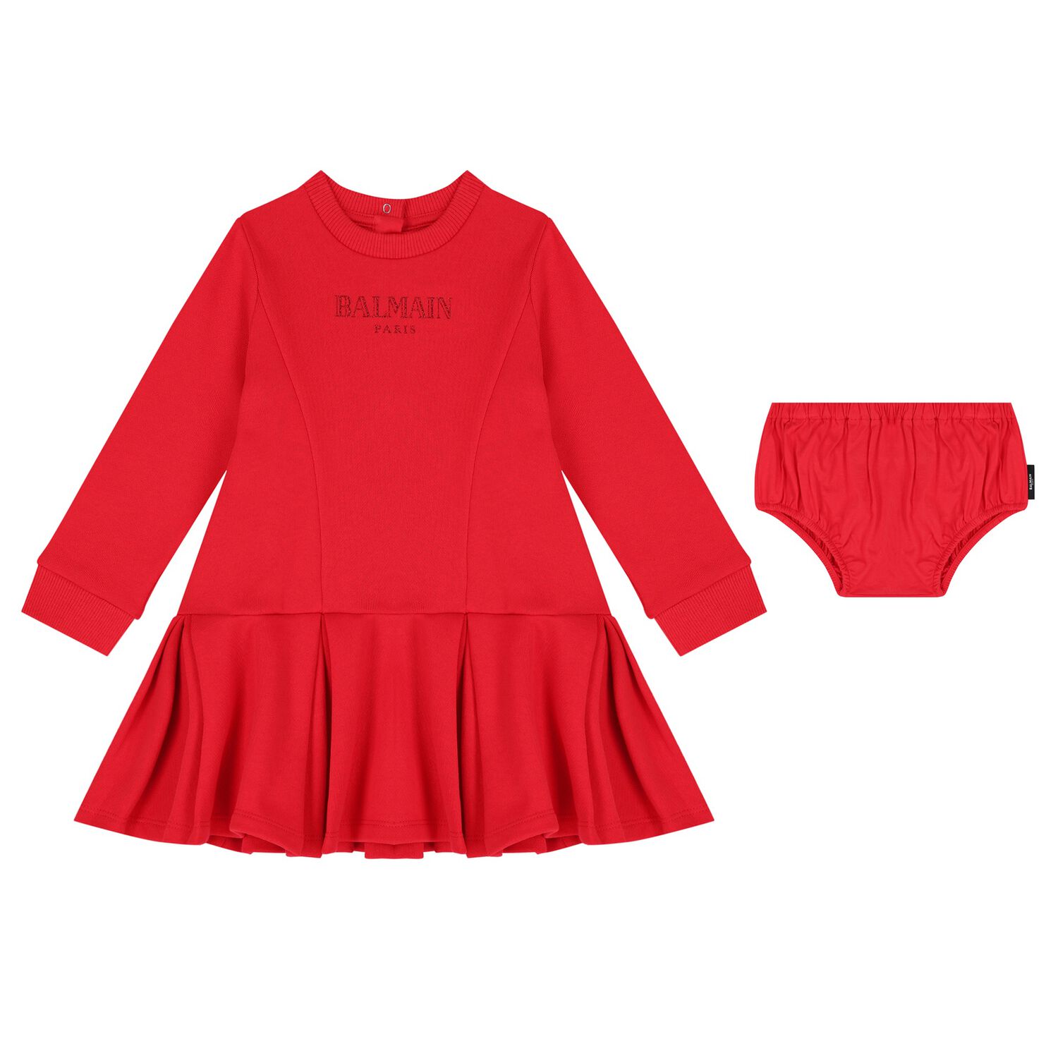Younger Girls Red Logo Dress Set, 1, hi-res