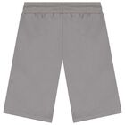 Boys Grey Logo Shorts, 2, hi-res