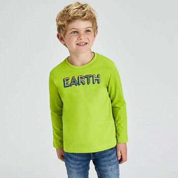 Boys Green & Navy Long Sleeve Tops ( 2-Pack )