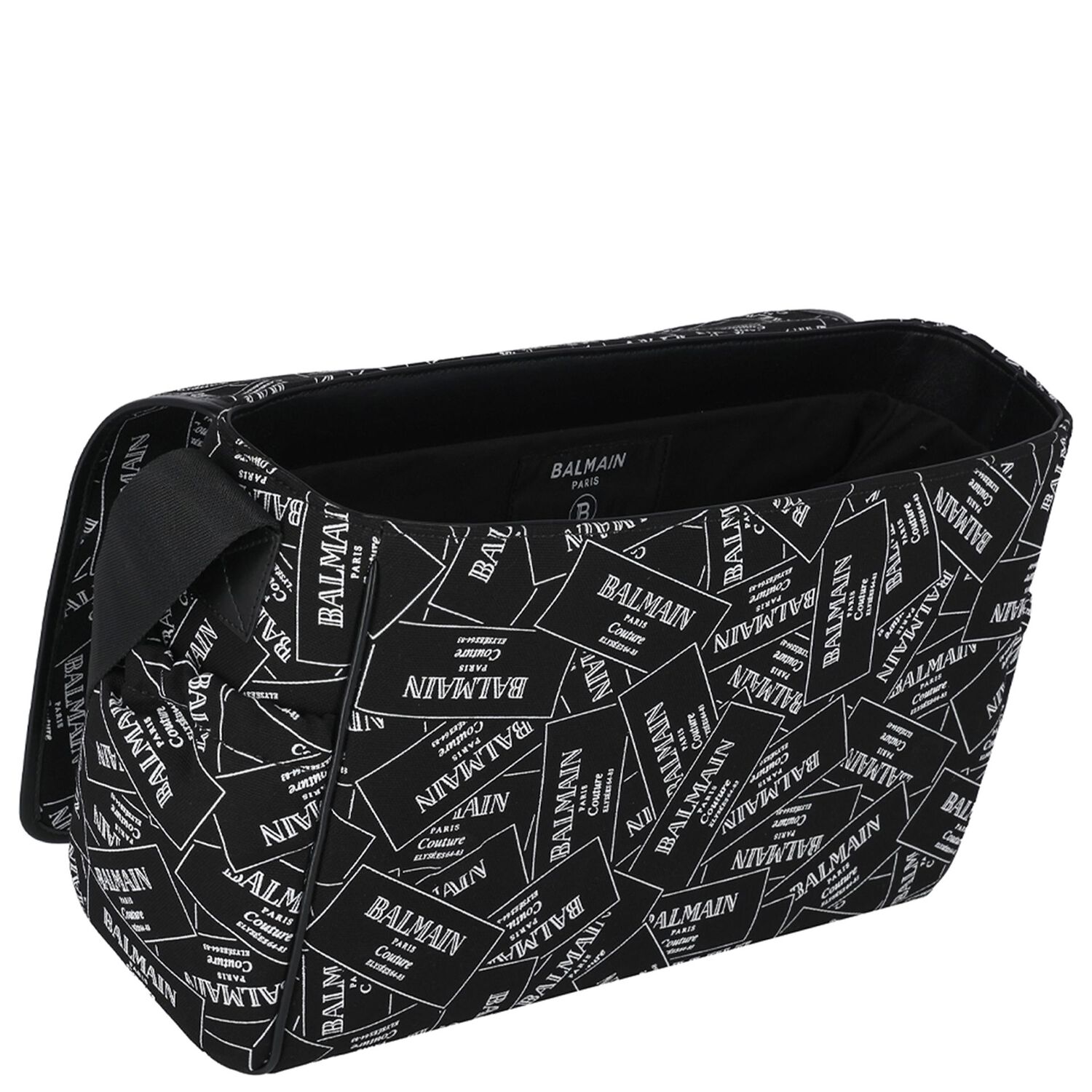 Black Logo Baby Changing Bag, 1, hi-res