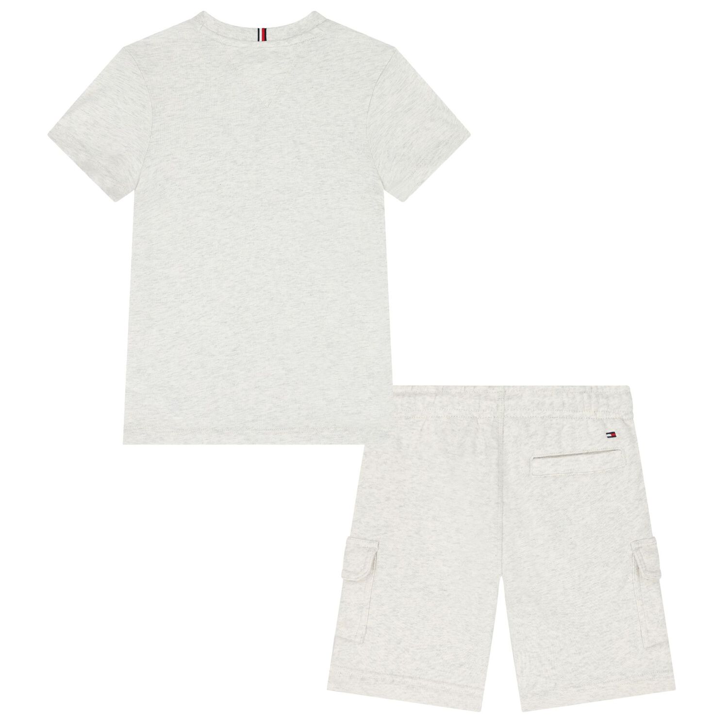 Boys Grey Logo Shorts Set, 2, hi-res