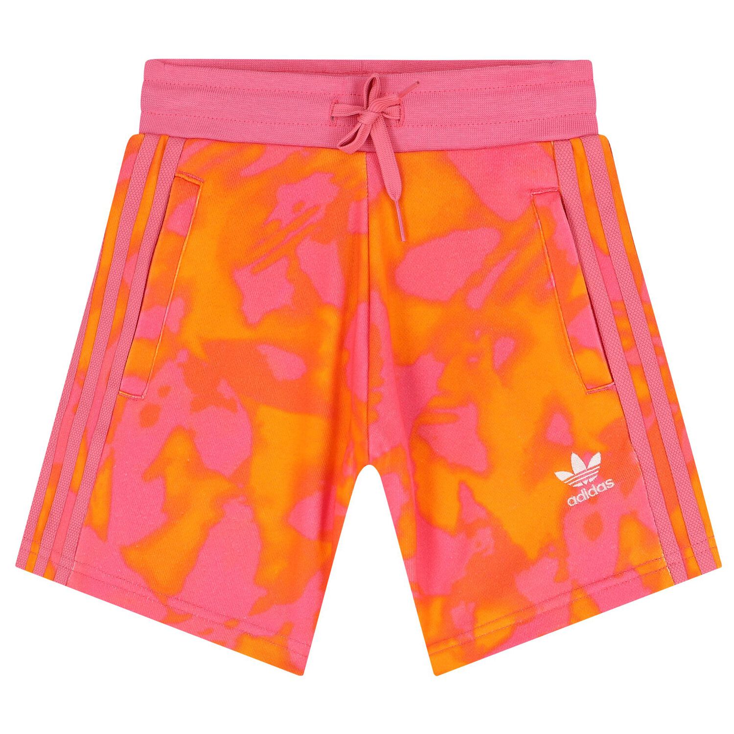 Girls Beige & Pink Trefoil Shorts Set, 1, hi-res image number null