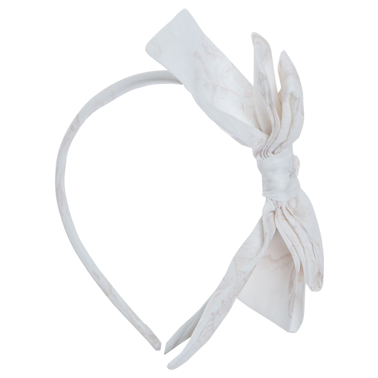 Girls Ivory Floral Headband, 1, hi-res image number null