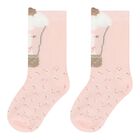 Baby Girls Pink & Ivory Socks ( 4-Pack ), 2, hi-res