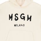 Ivory Logo Hooded Top, 1, hi-res