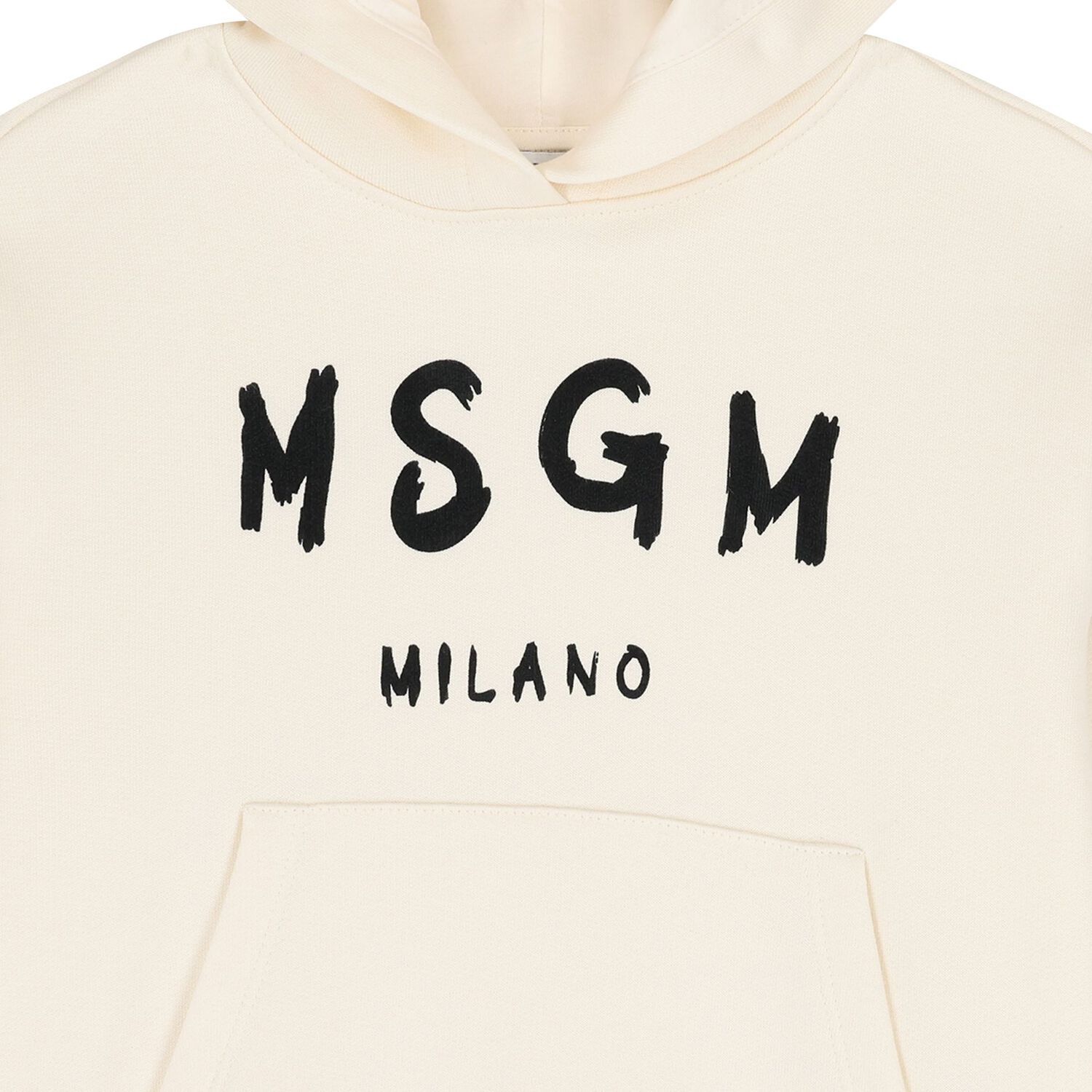 Ivory Logo Hooded Top, 1, hi-res