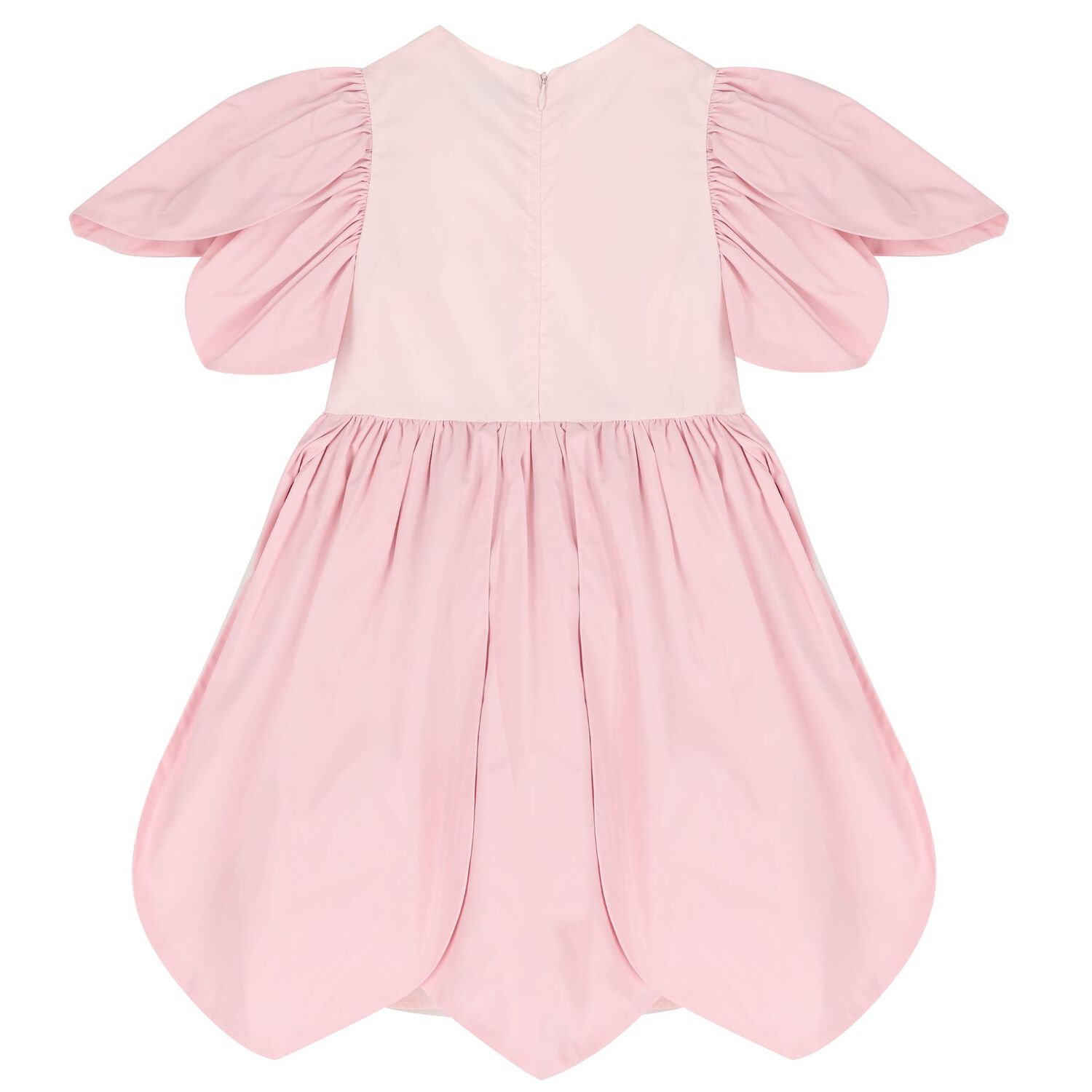 Girls Pink Petal Dress, 1, hi-res