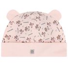 Baby Girls Pink Teddy Bear Logo Hat, 3, hi-res