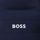 Boys Navy Blue Logo Backpack ( 27cm ), 1, hi-res