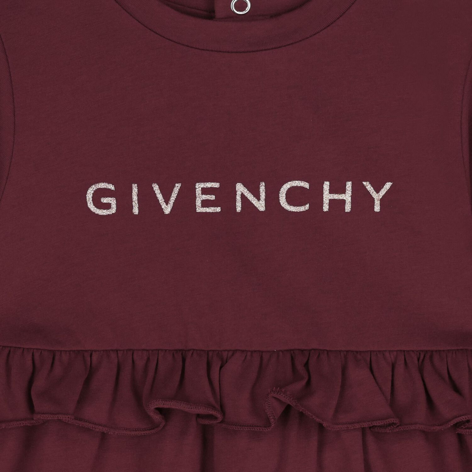 Younger Girls Burgundy Logo Dress, 2, hi-res