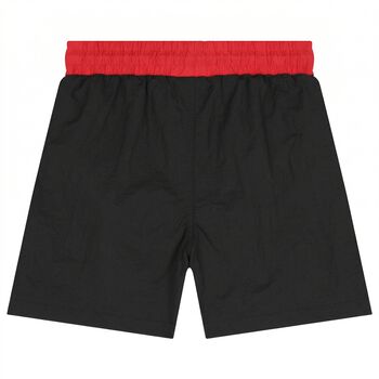 Boys Black Logo Swim Shorts