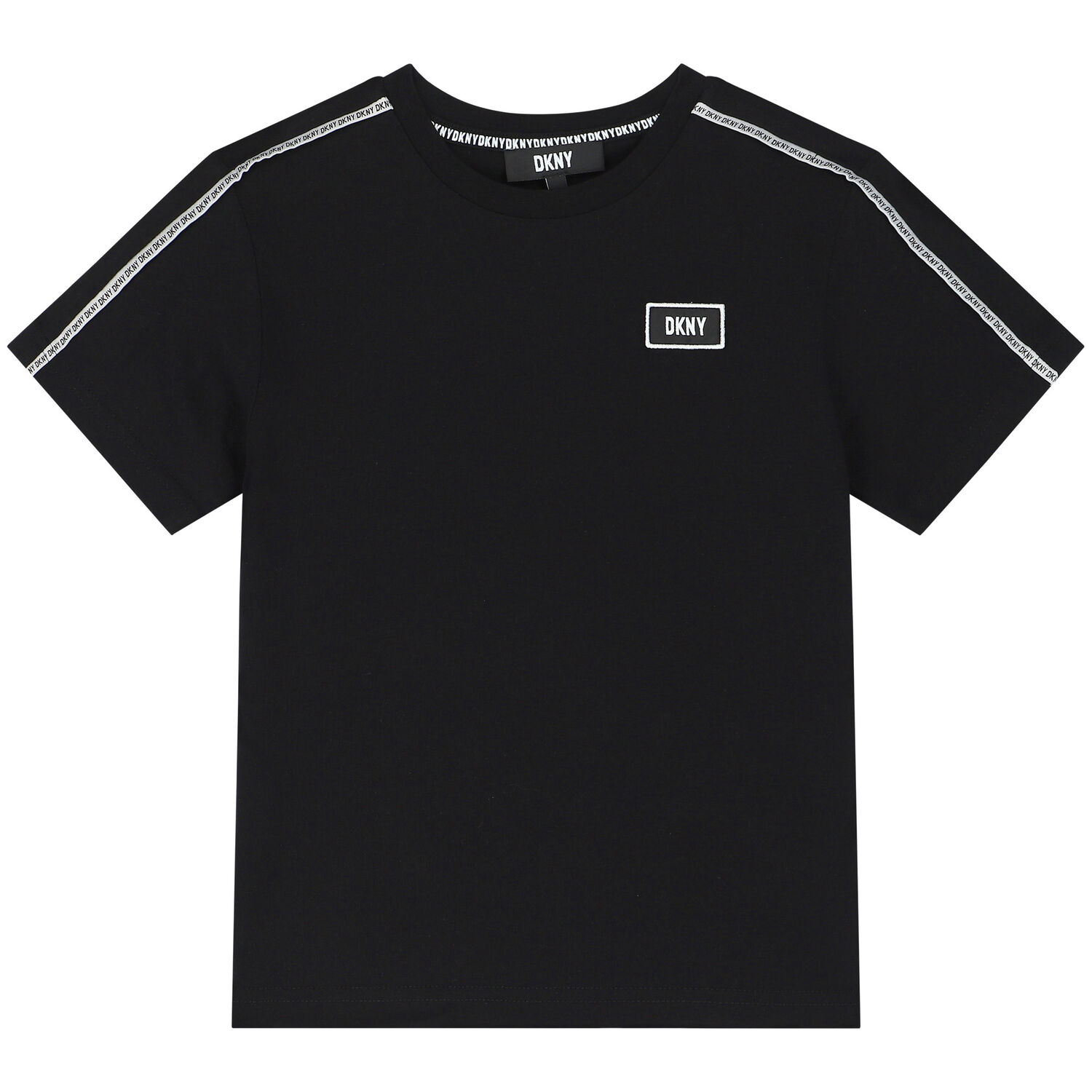 Boys Black Logo T-Shirt, 1, hi-res