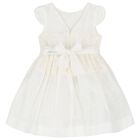 Girls Ivory Lace Dress, 1, hi-res