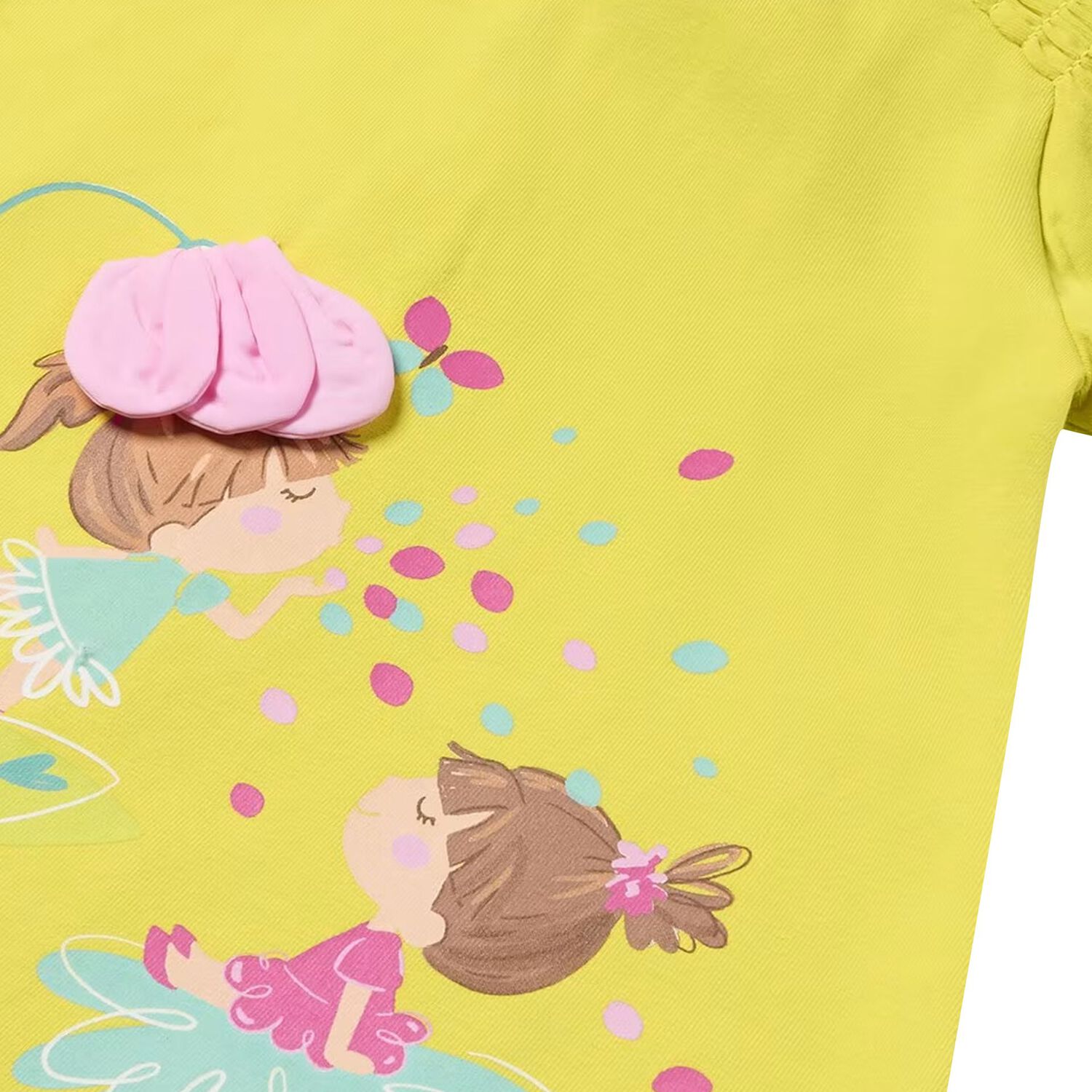 Younger Girls Yellow Floral Dress, 2, hi-res