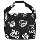 Girls Black Logo Shoulder Bag, 1, hi-res