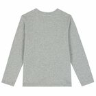 Grey Logo Long Sleeve Top, 1, hi-res