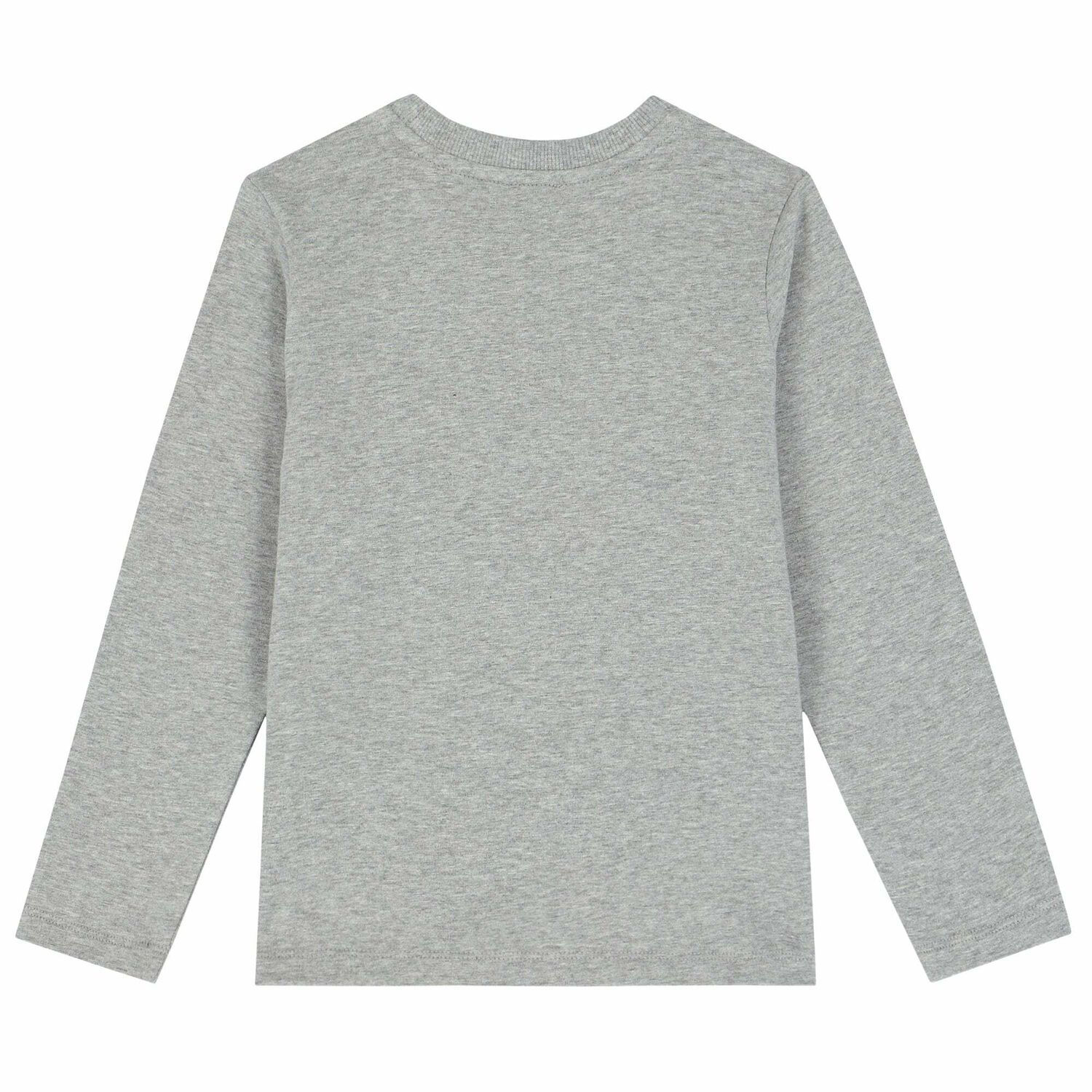 Grey Logo Long Sleeve Top, 1, hi-res