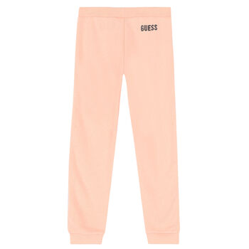 Girls Pink Logo Joggers