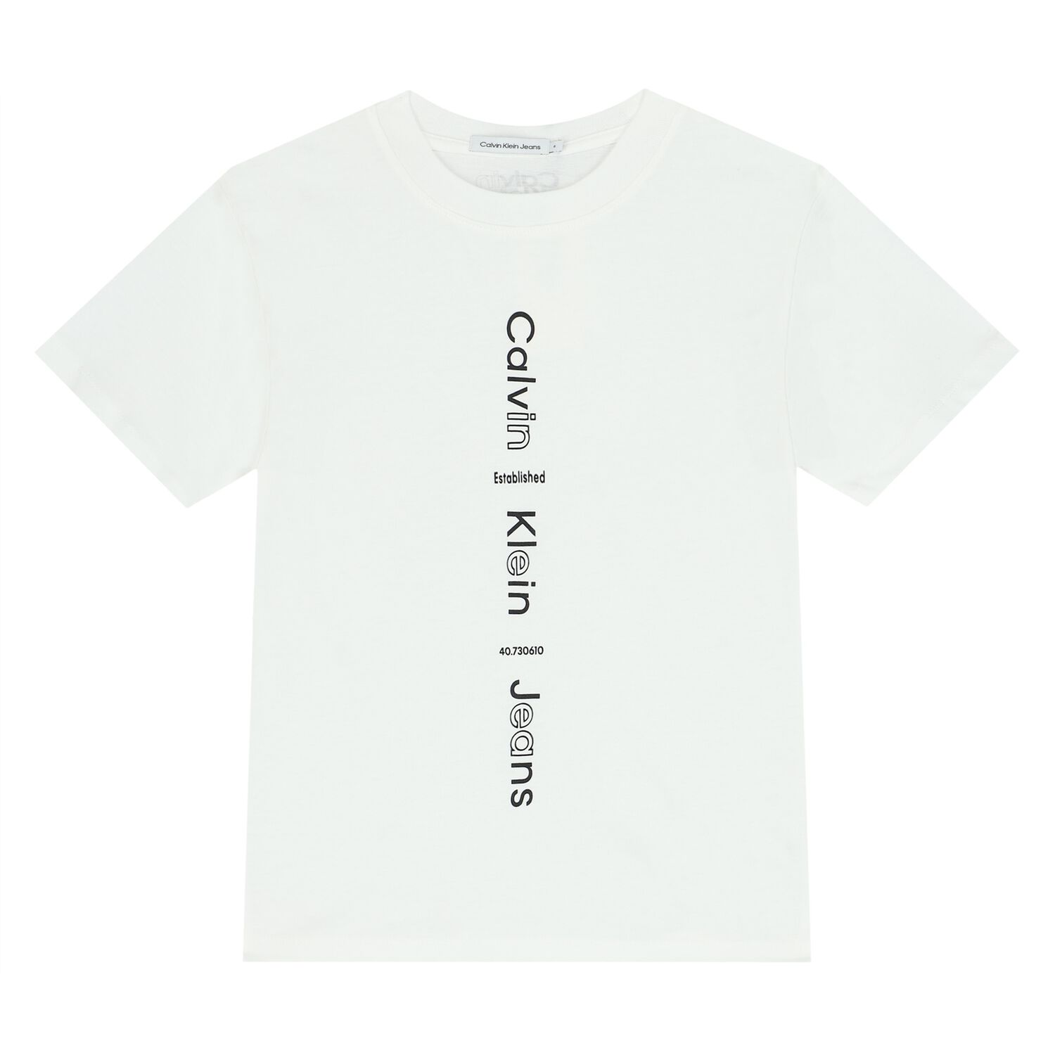 Boys White Logo T-Shirt, 2, hi-res image number null
