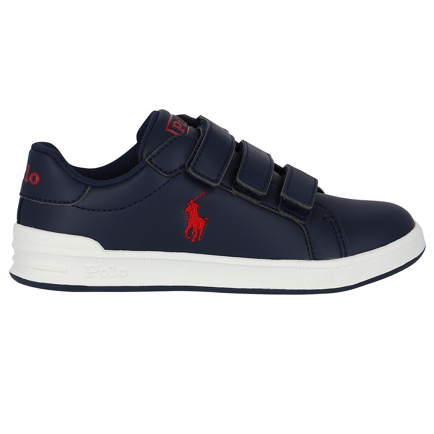 Boys Navy Blue Logo Trainers, 1, hi-res image number null
