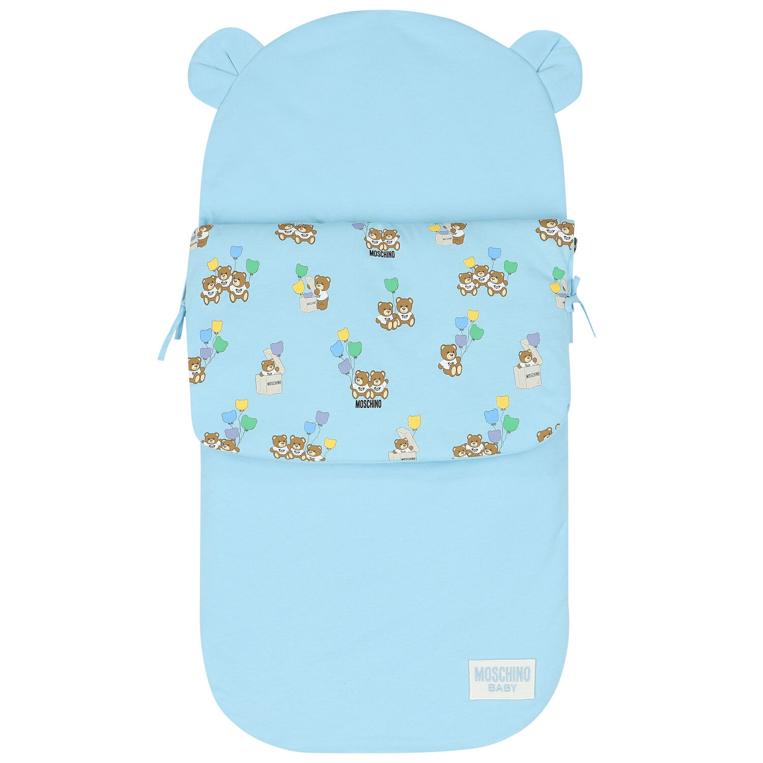 Blue Teddy Bear Logo Baby Nest, 1, hi-res