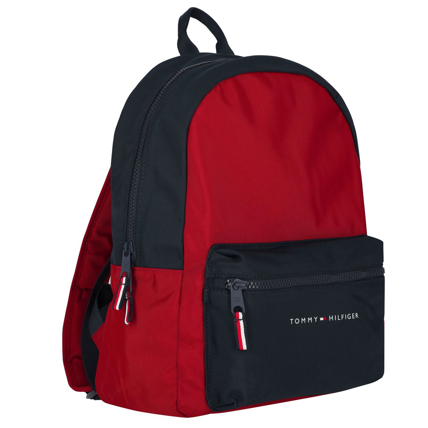 Boys Red & Navy Blue Logo Backpack, 1, hi-res image number null