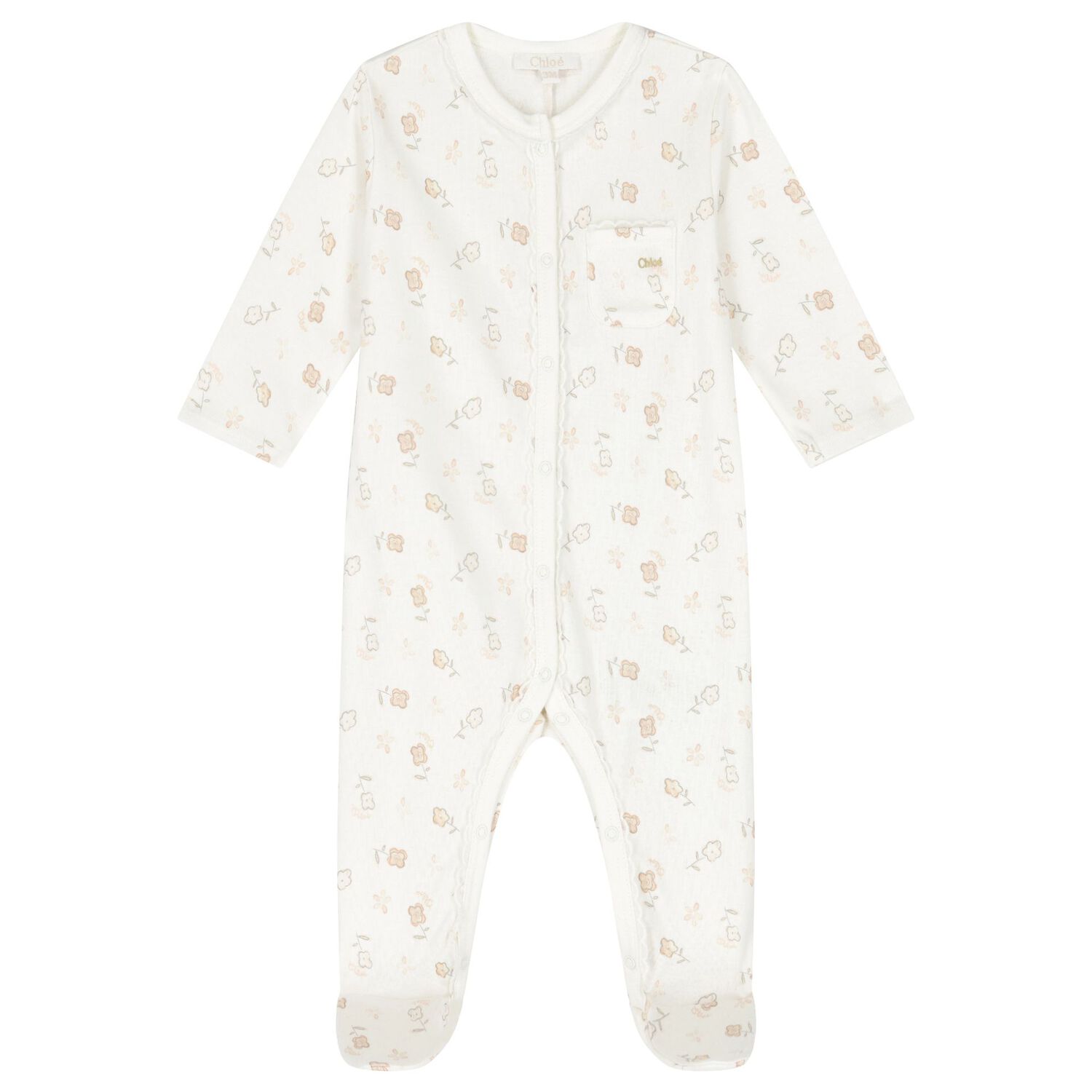 Baby Girls Ivory Logo Flower Gift Set, 1, hi-res