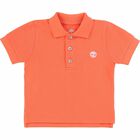 Younger Boys White Logo Polo Shirt, 1, hi-res