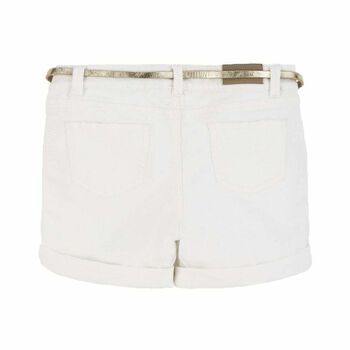Girls Ivory Embellished Shorts