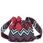 Girls Multi-Coloured Bow Zig Zag Handbag ( 17cm ), 1, hi-res