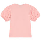 Younger Girls Pink Tiger T-Shirt, 1, hi-res