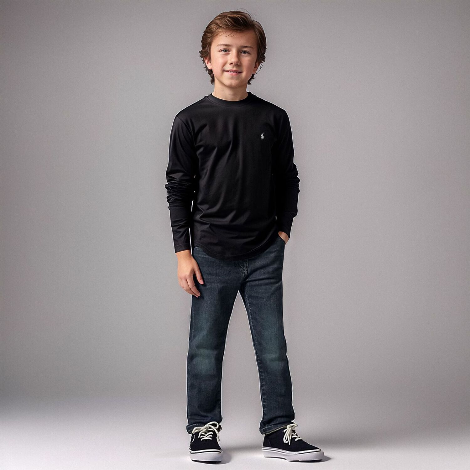 Boys Blue Denim Jeans, 1, hi-res