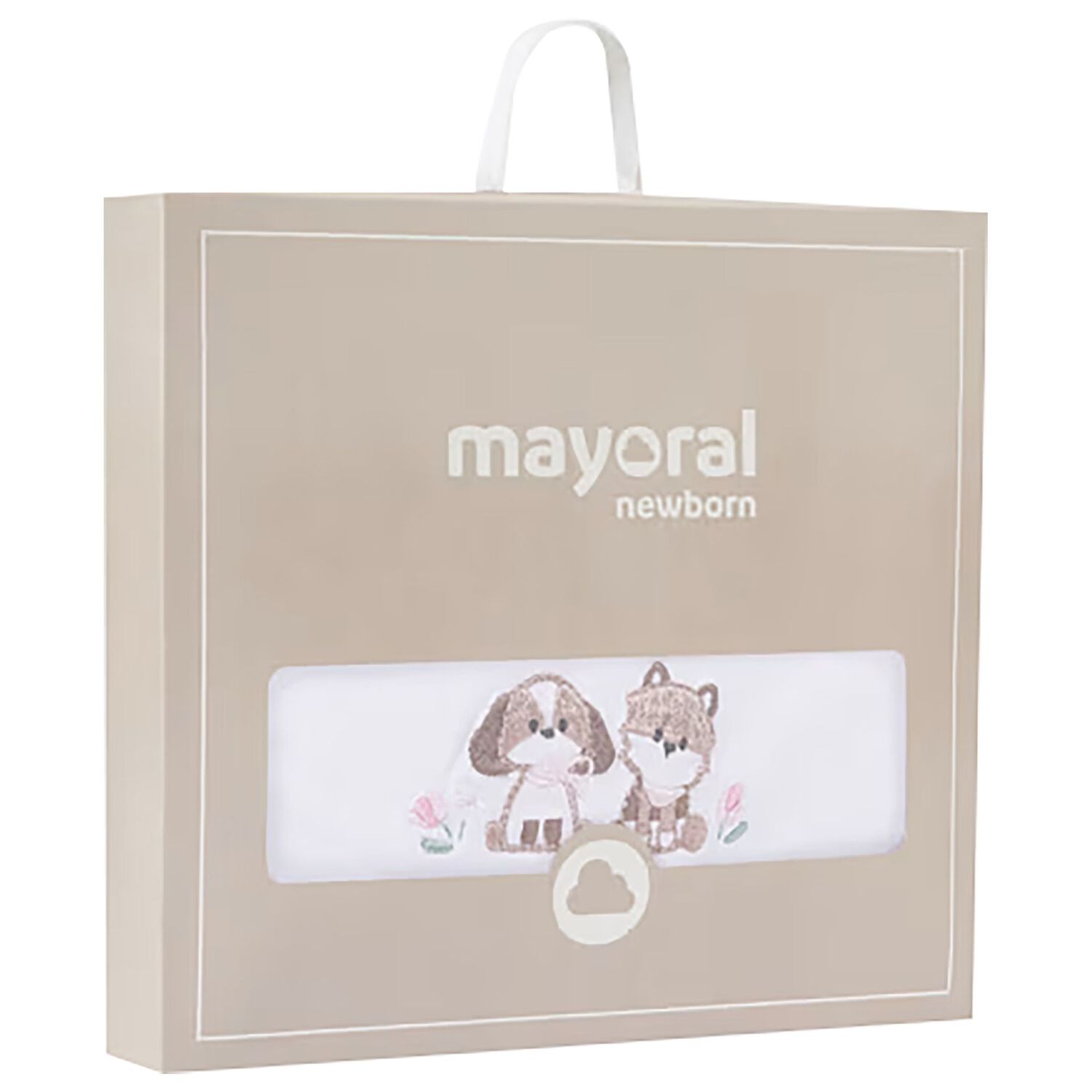 Baby Girls White & Pink Blanket, 1, hi-res