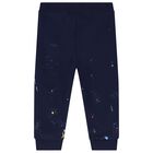 Baby Boys Navy Tracksuit, 1, hi-res