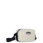 Girls Beige & Navy Blue Striped Handbag, 1, hi-res