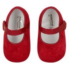 Baby Girls Red Pre Walker Shoes, 1, hi-res