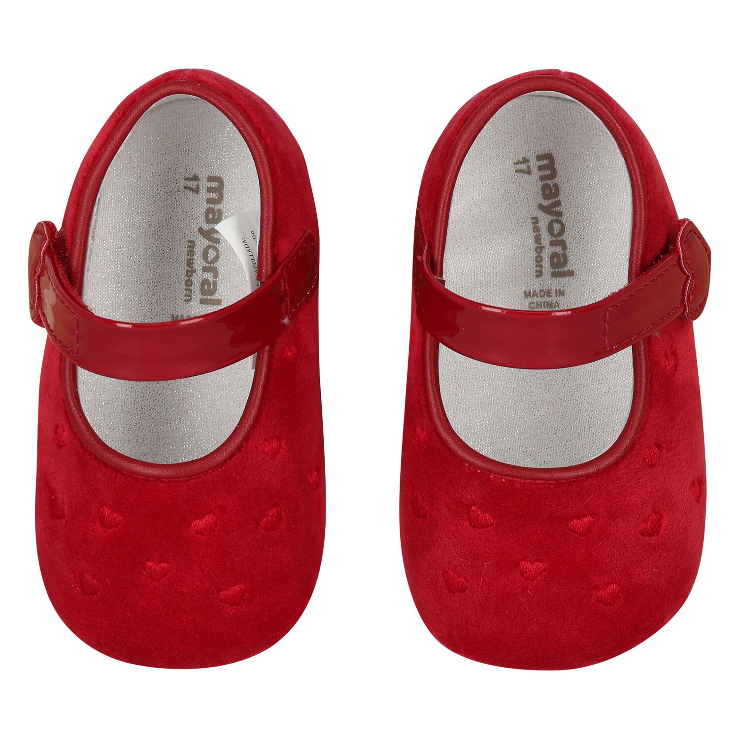 Baby Girls Red Pre Walker Shoes, 1, hi-res
