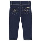 Younger Girls Denim Blue Jeans, 1, hi-res