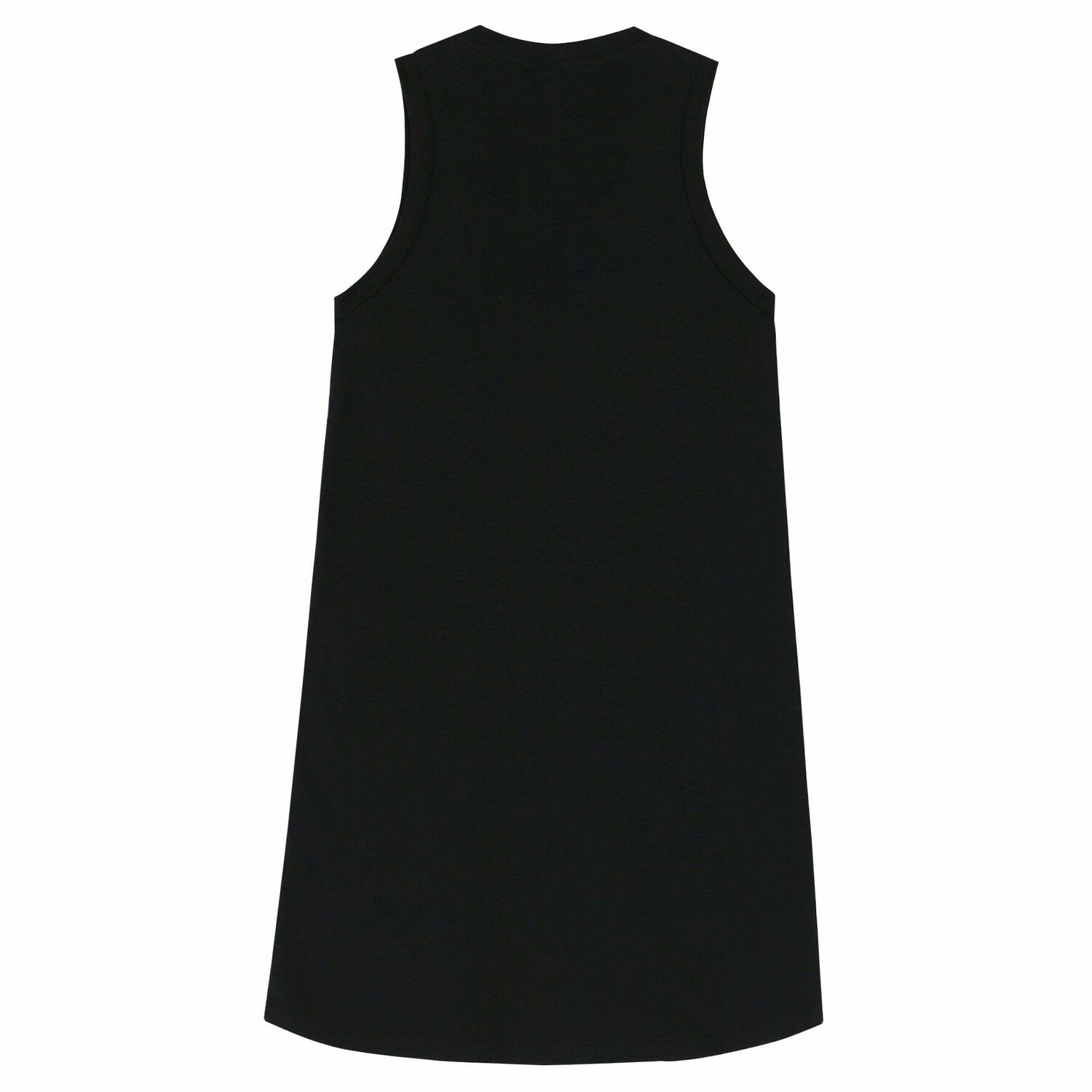 Girls Black Logo Dress, 1, hi-res