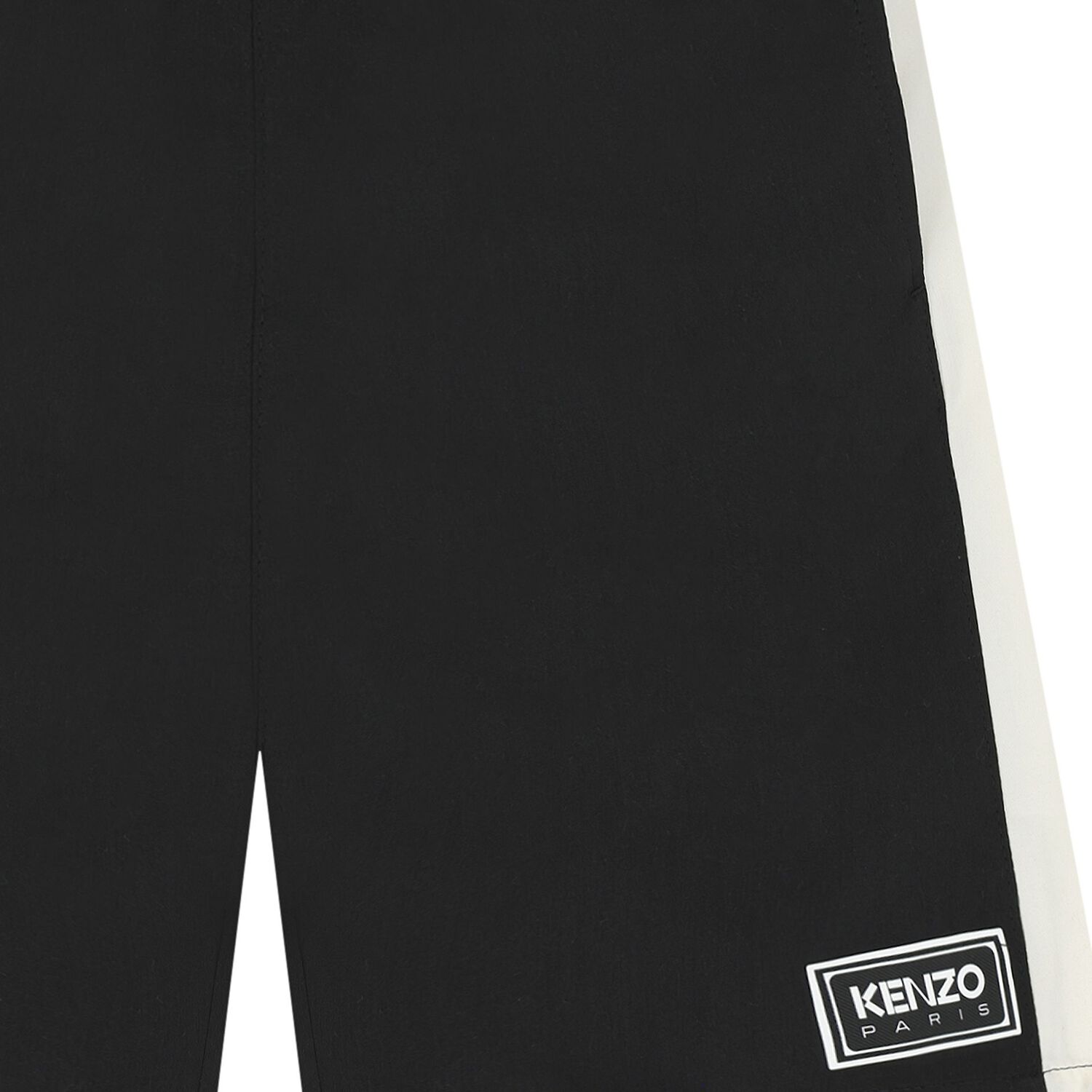 Boys Black Logo Shorts, 1, hi-res