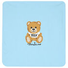 Blue Teddy Logo Baby Blanket, 3, hi-res