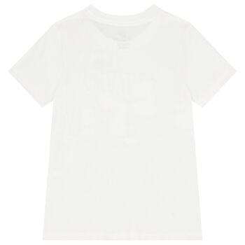Boys White Logo T-Shirt, 2 Boys White Logo T-Shirt