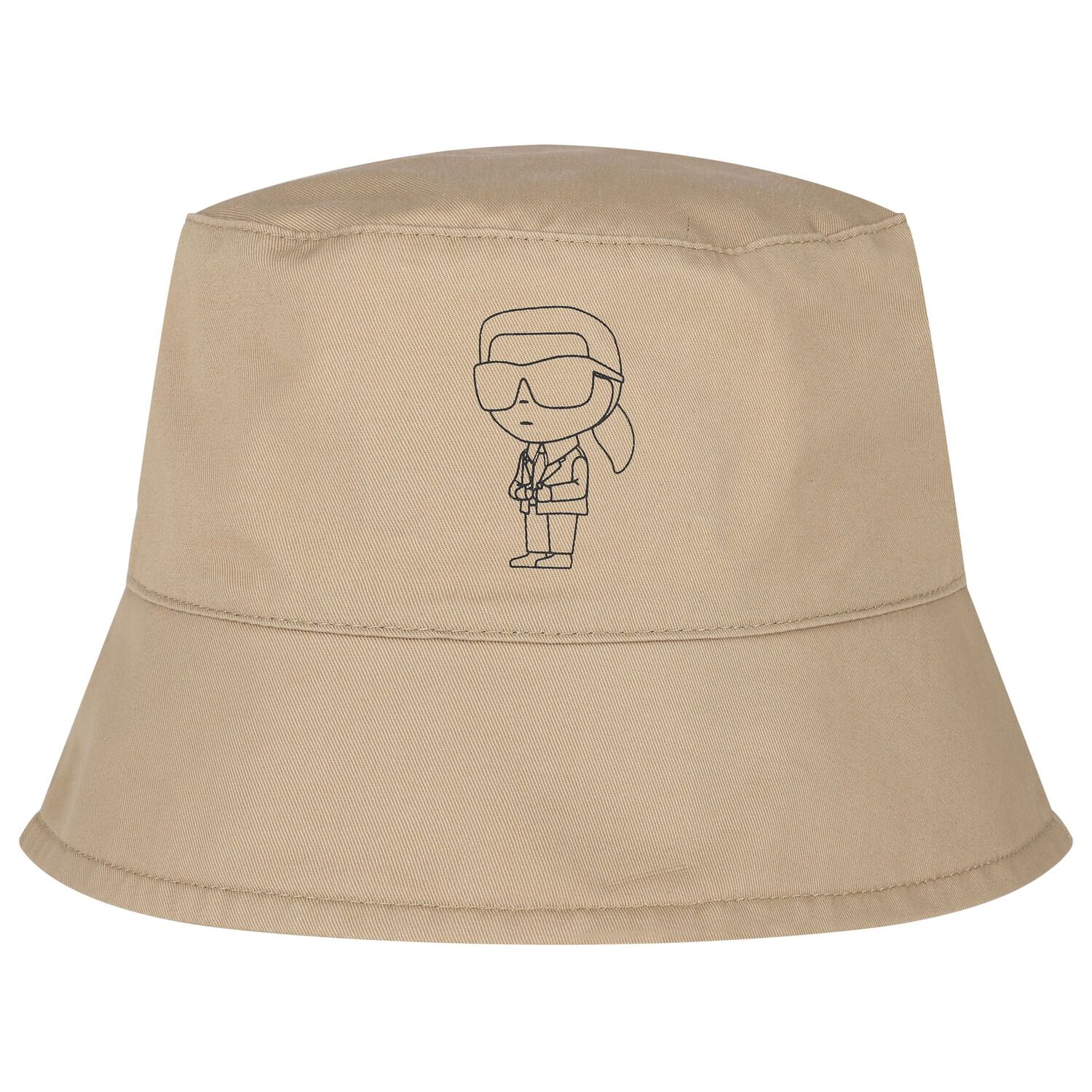 Baby Boys Beige & White Reversible Hat, 1, hi-res image number null