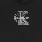 Girls Black Logo Hooded Top, 1, hi-res